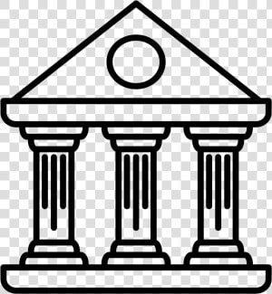 Old Pillar Building Vector Icon  HD Png Download