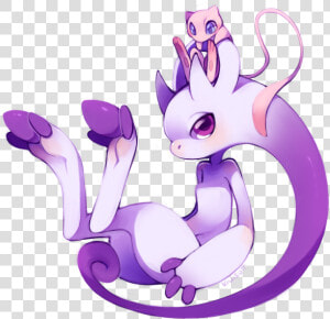 Mewtwo  Mew  And Mega Mewtwo Y Drawn By Kiwibutt   Hinh Pokemon Huyen Thoai Newtwo Mega  HD Png Download