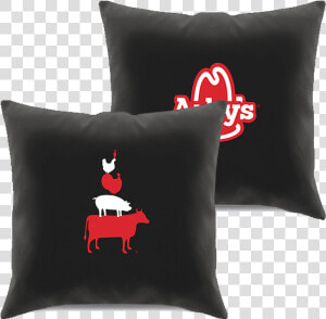 Arby S Meat Stack Pillow  Black   Cushion  HD Png Download