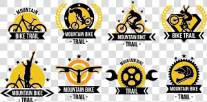 Carril Bici Del Vector De Etiquetas   Vector Mountain Bike Logo  HD Png Download