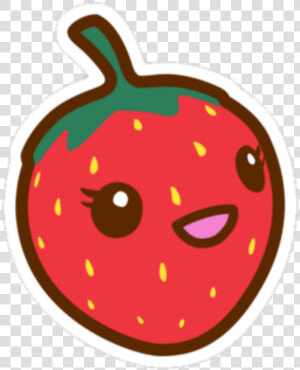  kawaii  strawberry  face  fruit  red   Stickers Kawaii Png  Transparent Png