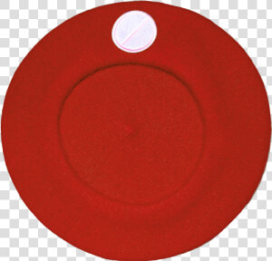 Flat Pill Beret In Red   Circle  HD Png Download