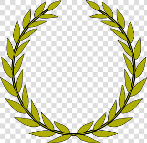 Green Olive Branch Clip Art   Laurel Wreath  HD Png Download