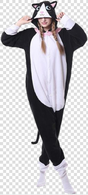 Black Cat Womens Onesies Data Rimg Lazy Data   Animal Costume Cat For Men  HD Png Download