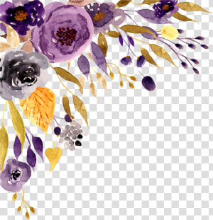 Wedding Invitation Flower Watercolor Painting Watercolor   Purple Watercolor Flower Png  Transparent Png