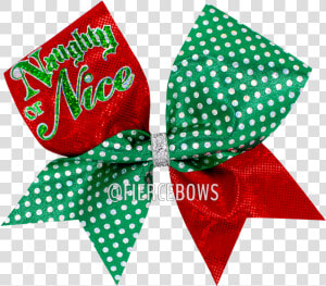 Naughty Or Nice Christmas Bow   Napkin  HD Png Download