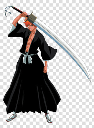 Transparent Bleach Clipart   Ichigo Kurosaki First Zanpakuto  HD Png Download