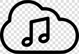 Music Playing Cloud Stream   Transparent Music Streaming Icon  HD Png Download