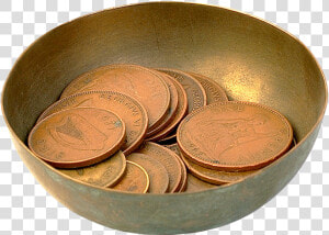 Coins Png Image   Bowl With Coins Png  Transparent Png