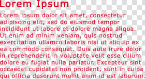 Red Color Text Lorem Ipsum Image Png Transparent   Coquelicot  Png Download