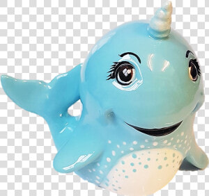 Narwhal Money Bank   Painted Narwhal Pottery  HD Png Download