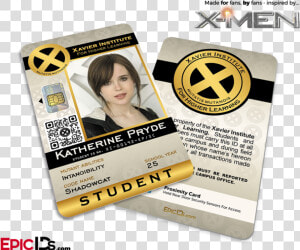 Xavier Institute For Higher Learning X men   X Men Id Card  HD Png Download