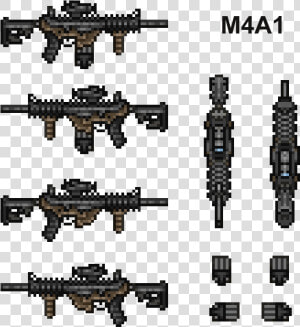 M4 Carbine   Png Download   M4a1 Pixel  Transparent Png