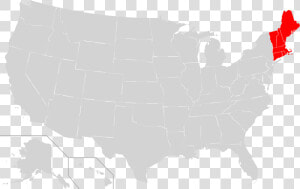 States Vector New England   New England On American Map  HD Png Download