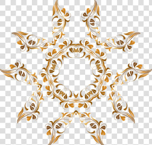 Visual Arts leaf symmetry   Vektor Bunga Gold Png  Transparent Png