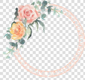 Round Fashion Garland Transparent Border   Transparent Floral Round Border  HD Png Download