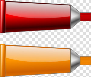 Orange line color   Yellow Paint Tube Clipart  HD Png Download