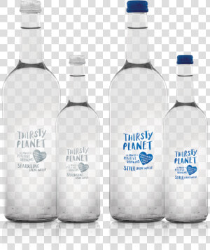 Premium Range Thirsty Planet S Glass Bottle Range   Thirsty Planet Water Still  HD Png Download