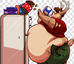 Milk And Cookies   Furry Weight Gain Sequence  HD Png Download