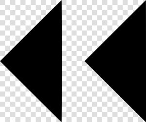 Backward Arrows   Triangle  HD Png Download