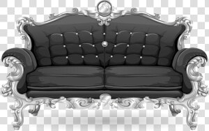 Baroque Sofa From Glitch Clip Arts  HD Png Download