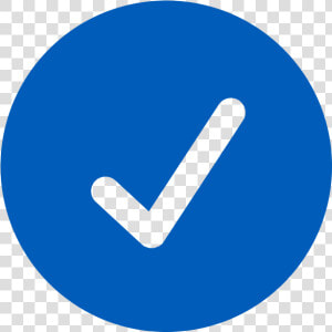 Icon Of Circle With Check Mark   Check Mark Icon Png Blue  Transparent Png