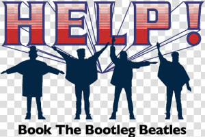 Help The Beatles Silhouette Abbey Road Decal   Beatles Help  HD Png Download