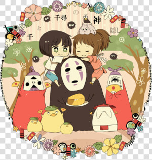 We Love Studio Ghibli   Chibi Spirited Away Characters  HD Png Download