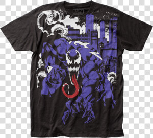 Venom At Night Marvel Comics T shirt   Shirt  HD Png Download