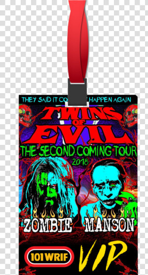 Rob Zombie Marilyn Manson 2018 Tour Clipart   Png Download   Twins Of Evil Tour 2019  Transparent Png