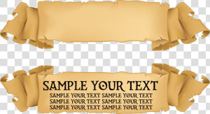 Transparent Scroll Banner Png   Paper Banner Png  Png Download