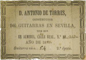 Antonio De Torres Guitar Label  HD Png Download