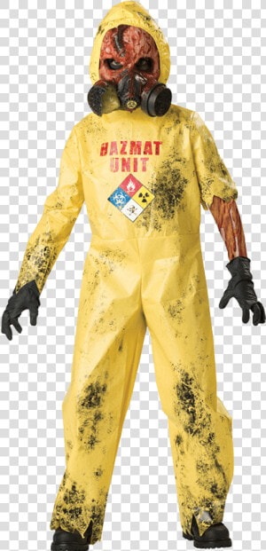 Hazmat Hazard Boy S Costume   Hazmat Zombie Costume  HD Png Download