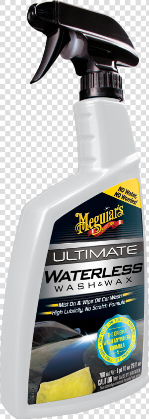 Ultimate Wash  amp  Wax Anywhere   Meguiars Ultimate Waterless Wash And Wax  HD Png Download