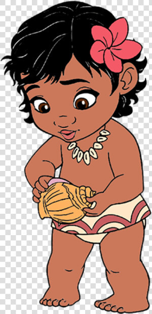 Disney Baby Moana Png Cartoon   Baby Moana Clipart  Transparent Png