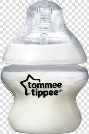 150ml Bottle With Milk And Lid   Baby Bottle  HD Png Download