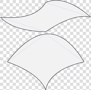 Penrose Rhombuses With Parabolic Edges   Umbrella  HD Png Download