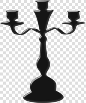 Clipart   Candle Holder Clipart Black And White  HD Png Download