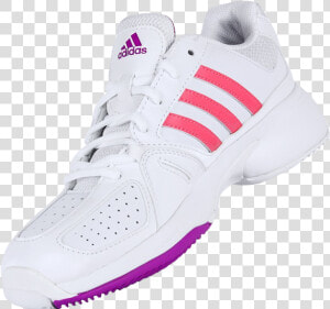 Adidas Women S Bercuda 2 Tennis Shoes White Pink   Pink Tennis Shoes Png  Transparent Png