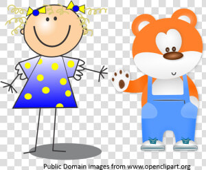 Girl And Bear   Funny Thoughts On Birthday  HD Png Download