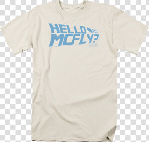 Hello Mcfly Back To The Future T shirt   Active Shirt  HD Png Download