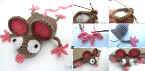 Crochet Mouse Bookmark Free Pattern   Amigurumi Bookmark Free Pattern  HD Png Download