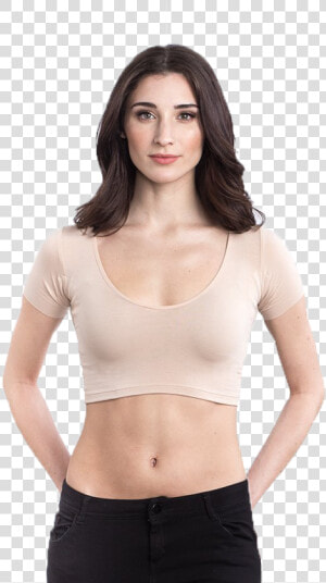 Crop Top Png Free Background   Women  39 s Sweat Proof Undershirt Crop  Transparent Png