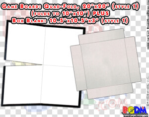 Blank Game Boards And Blank Boxes   Make A Foldable Board Game Base  HD Png Download