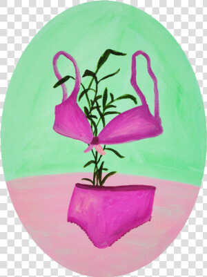 Nani Puspasari Painting Wild Grass   Png Download   Flowerpot  Transparent Png