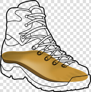 Hiking Boot Black Outline   Work Boots  HD Png Download