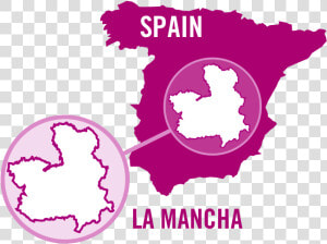 Spain La Mancha Rose 0001   Gold Map Of Spain  HD Png Download