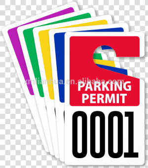 Parking Permit Cardboard Paper Hanging Sign Advertising   Parking Permit  HD Png Download