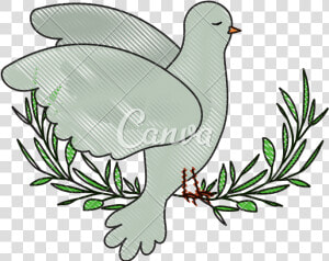 Dove Clipart Side View   Palomas A Lapiz  HD Png Download