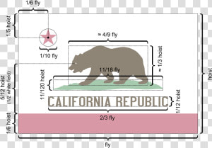 Flag Of California Metrics   Fold The California State Flag  HD Png Download